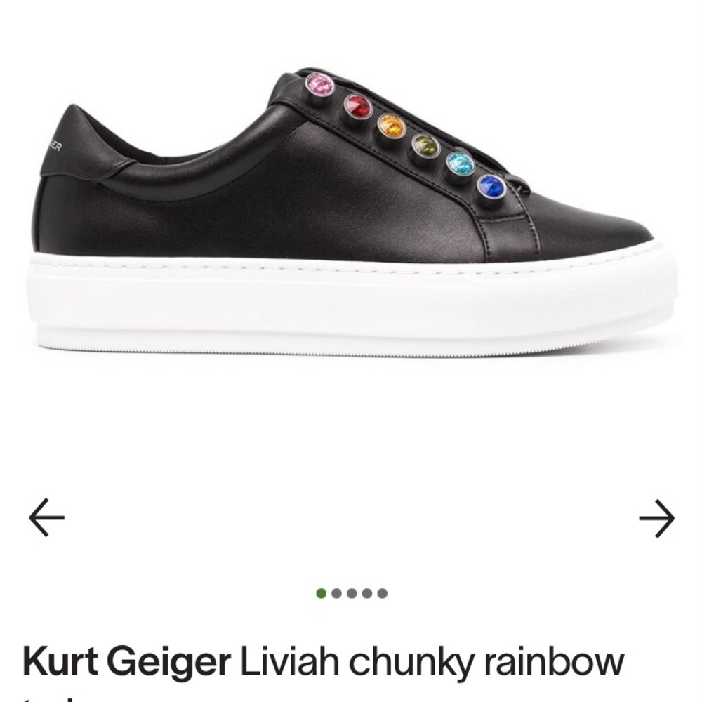 Kurt Geiger Liviah Rainbow Sneakers. 8.5 EUR 39